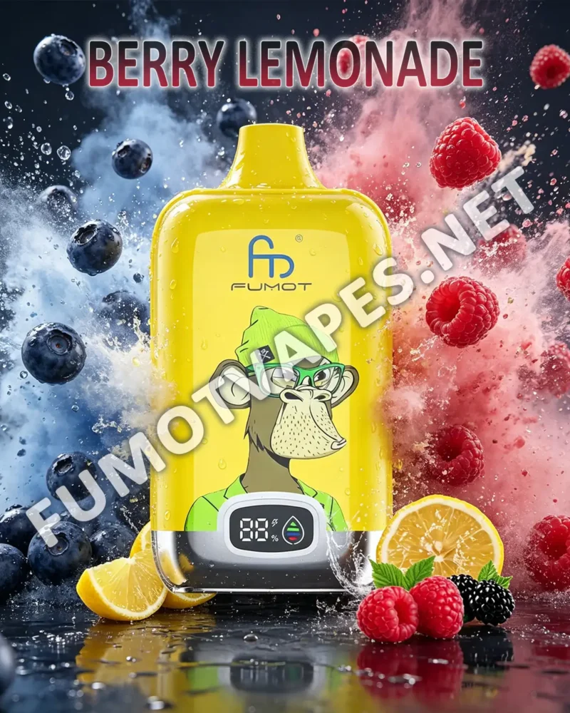Fumot Digital Box 12000 Einweg-Vape in der Geschmacksrichtung Berry Lemonade