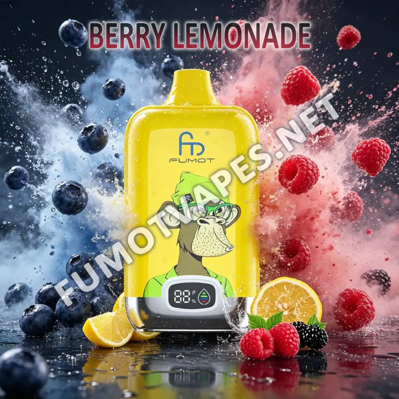 Fumot Digital Box 12000 Einweg-Vape in der Geschmacksrichtung Berry Lemonade