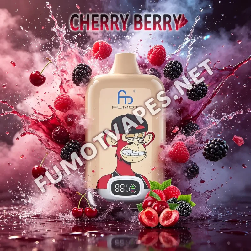 Fumot Digital Box 12000 Einweg-Vape in der Geschmacksrichtung Cherry Berry