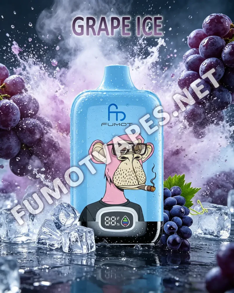 Fumot Digital Box 12000 Einweg-Vape in der Geschmacksrichtung Grape Ice