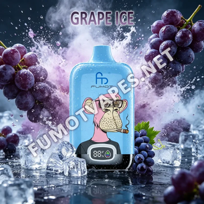 Fumot Digital Box 12000 Einweg-Vape in der Geschmacksrichtung Grape Ice