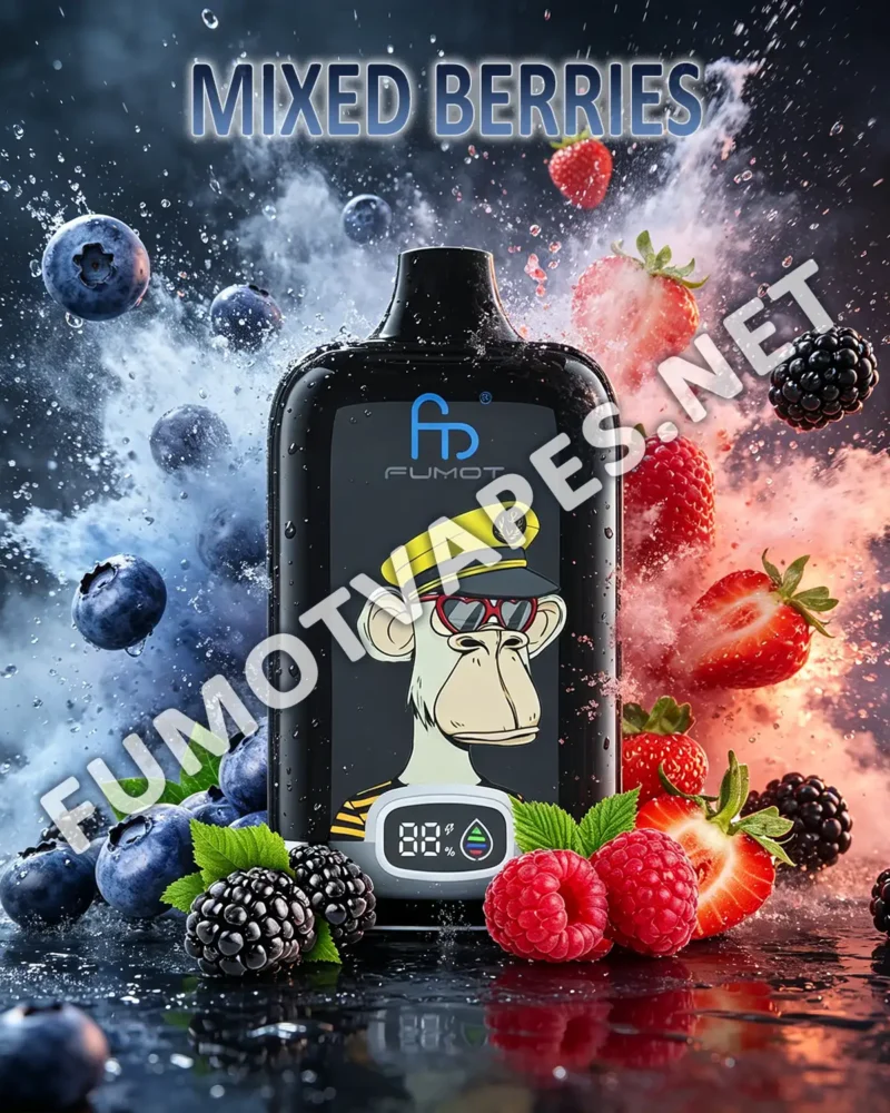 Fumot Digital Box 12000 Einweg-Vape in der Geschmacksrichtung Mixed Berries