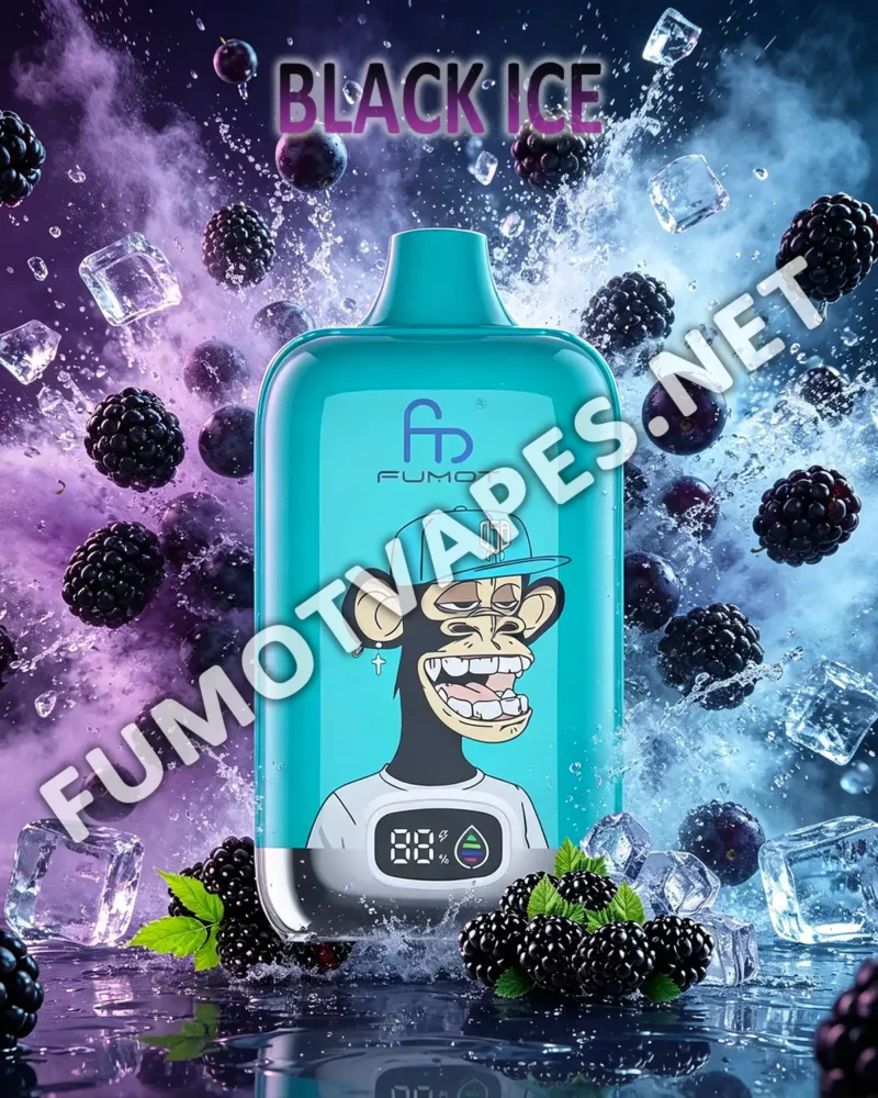 Fumot Digital Box 12000 Einweg-Vape in der Geschmacksrichtung Black Ice
