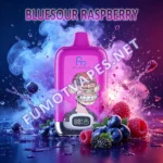 Fumot Digital Box 12000 wegwerpvape met Bluesour-frambozen-smaak