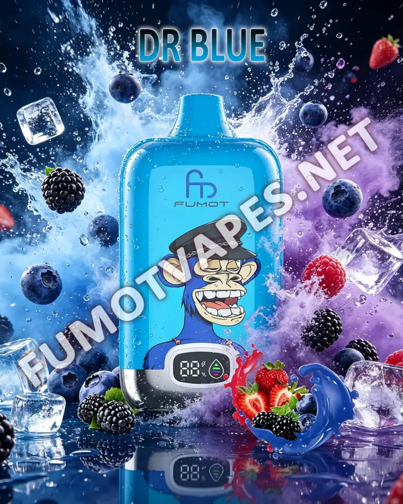 Fumot Digital Box 12000 Einweg-Vape in der Geschmacksrichtung Dr Blue