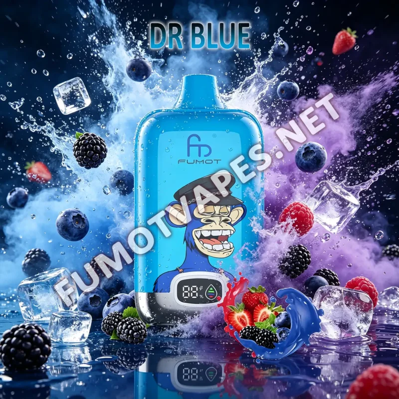 Fumot Digital Box 12000 Einweg-Vape in der Geschmacksrichtung Dr Blue