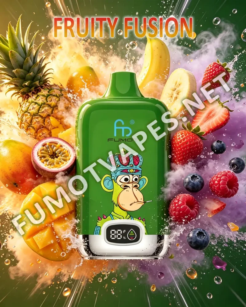 Fumot Digital Box 12000 Einweg-Vape in der Geschmacksrichtung Fruity Fusion