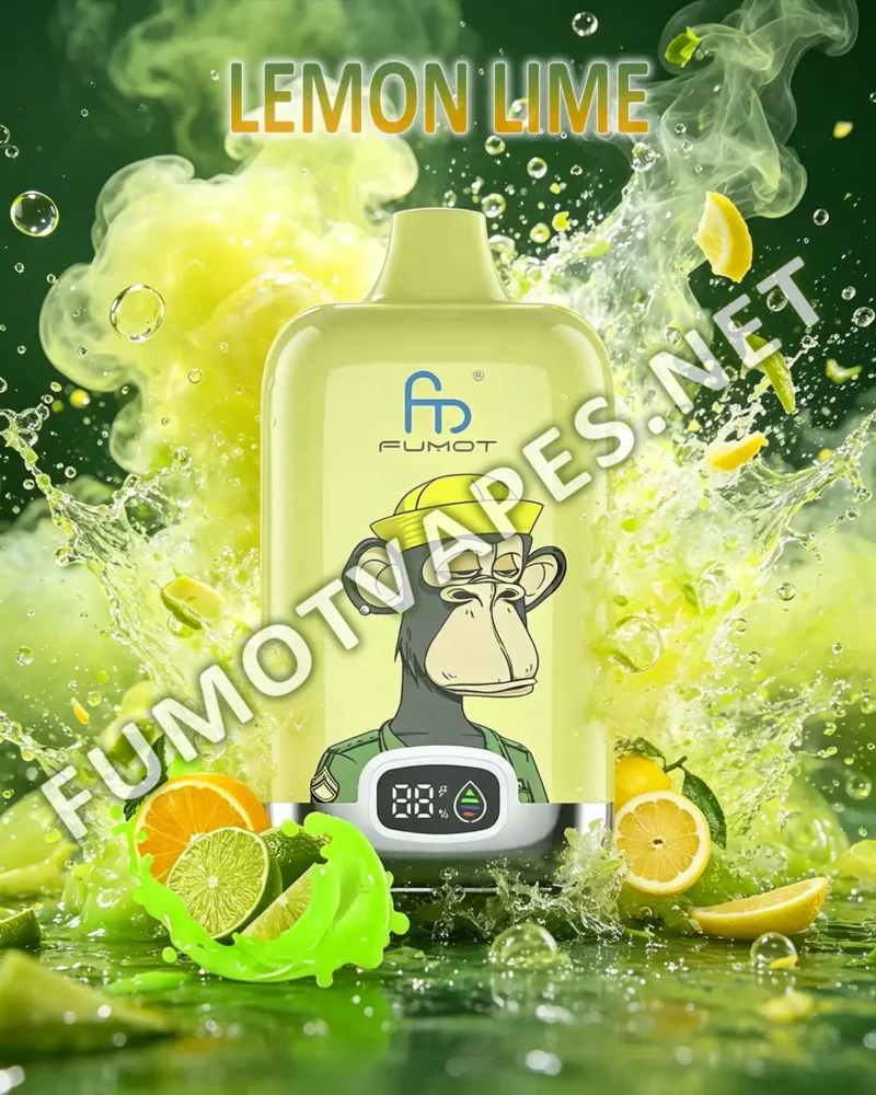 Fumot Digital Box 12000 Einweg-Vape in der Geschmacksrichtung Lemon Lime
