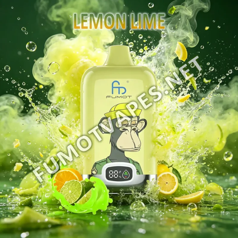 Fumot Digital Box 12000 Disposable Vape in Lemon-Lime Flavor