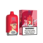 Packaging of the Fumot Digital Box 12000 Disposable Vape in Red Energy Ice Flavor