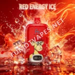 Fumot Digital Box 12000 Disposable Vape in Red Energy Ice Flavor