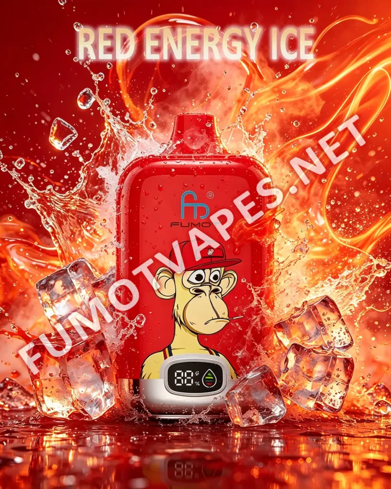 Fumot Digital Box 12000 Einweg-Vape in der Geschmacksrichtung Red Energy Ice