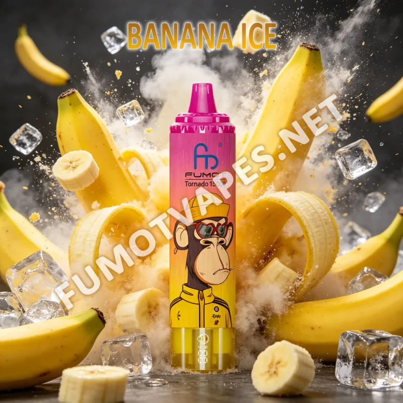 Fumot RandM Tornado 15000 Einweg-Vape in der Geschmacksrichtung Banana Ice