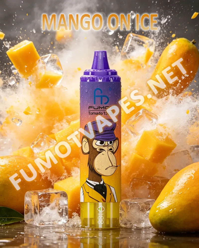 Fumot RandM Tornado 15000 Einweg-Vape in der Geschmacksrichtung Mango On Ice