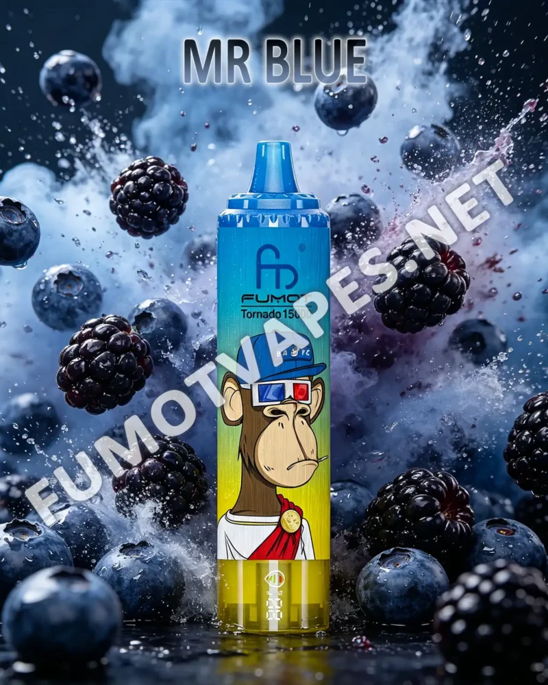 Fumot RandM Tornado 15000 Einweg-Vape in der Geschmacksrichtung Mr Blue