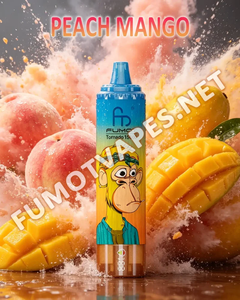 Fumot RandM Tornado 15000 Einweg-Vape in der Geschmacksrichtung Peach Mango