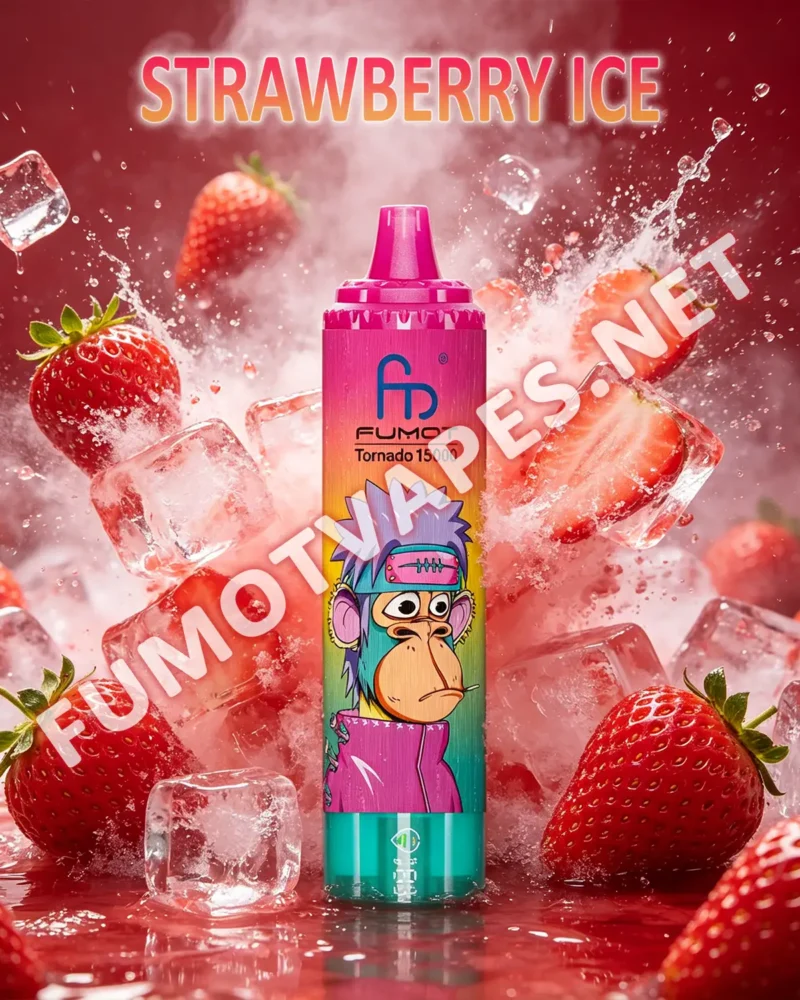Fumot RandM Tornado 15000 Einweg-Vape in der Geschmacksrichtung Strawberry Ice