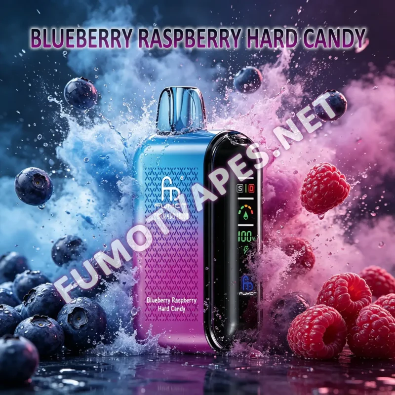 Fumot Tornado 20000 Einweg-Vape in der Geschmacksrichtung Blueberry Raspberry Hard Candy