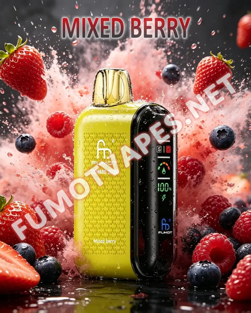 Fumot Tornado 20000 Einweg-Vape in der Geschmacksrichtung Mixed Berry