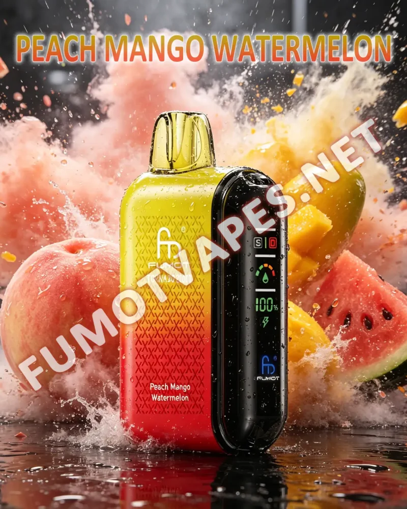 Fumot Tornado 20000 Einweg-Vape in der Geschmacksrichtung Peach Mango Watermelon