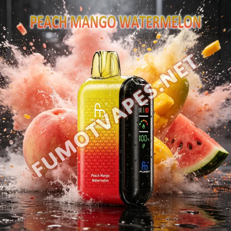 Fumot Tornado 20000 Einweg-Vape in der Geschmacksrichtung Peach Mango Watermelon