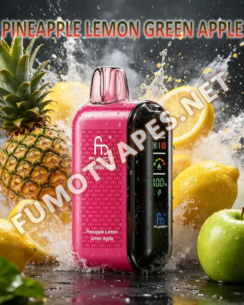 Fumot Tornado 20000 Einweg-Vape in der Geschmacksrichtung Pineapple Lemon Green Apple