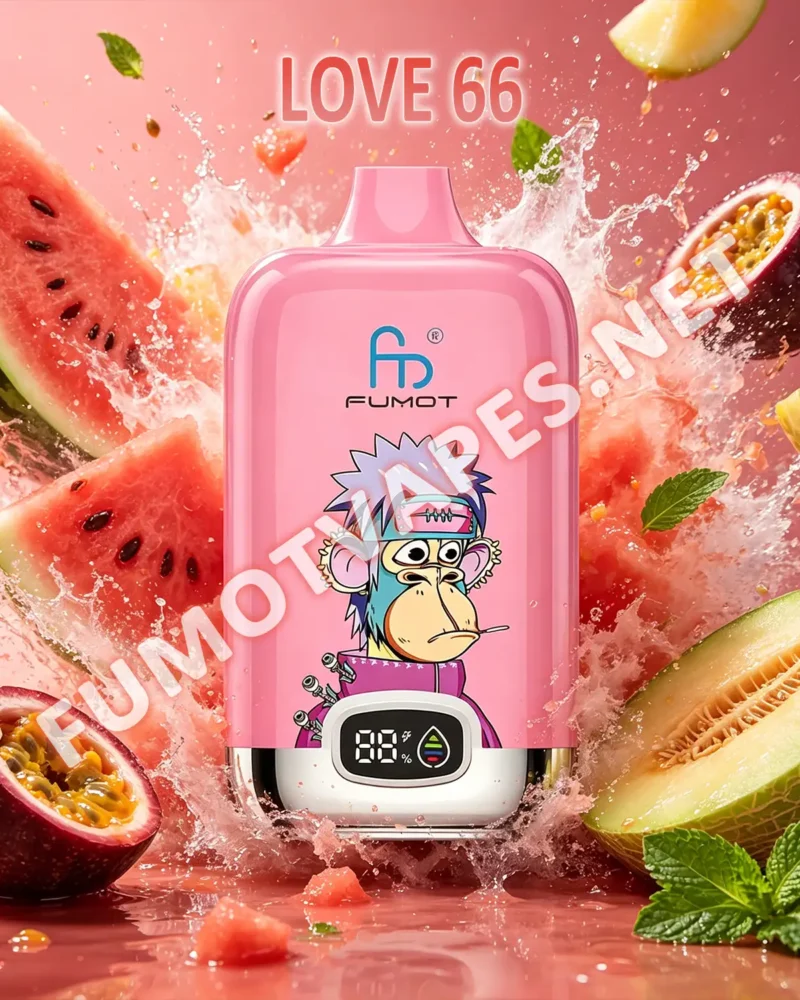 Fumot Digital Box 12000 Einweg-Vape in der Geschmacksrichtung Love 66