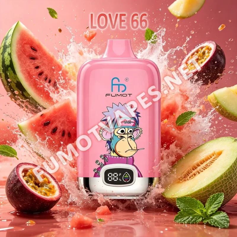 Fumot Digital Box 12000 Einweg-Vape in der Geschmacksrichtung Love 66