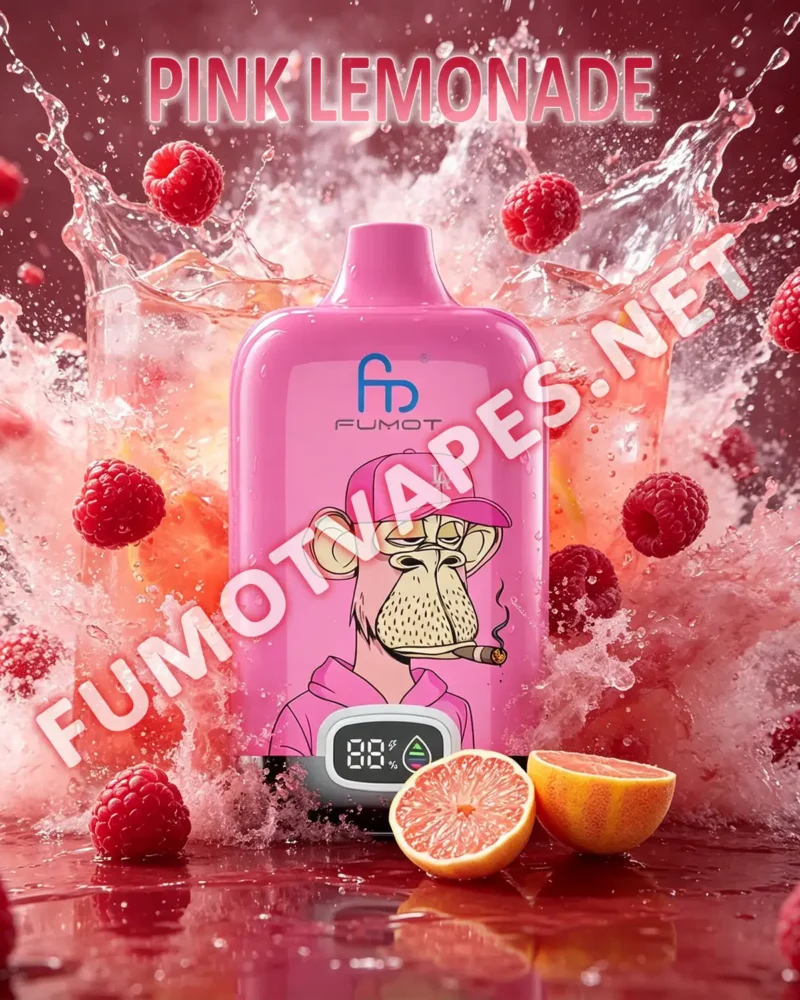 Fumot Digital Box 12000 Einweg-Vape in der Geschmacksrichtung Pink Lemonade