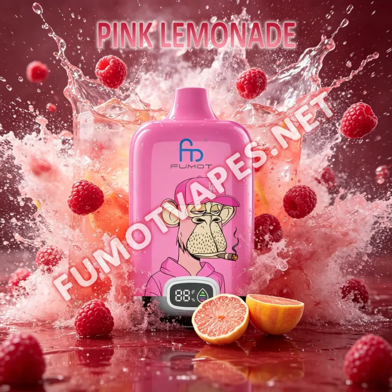 Fumot Digital Box 12000 Einweg-Vape in der Geschmacksrichtung Pink Lemonade