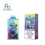 Packaging of the Fumot Leopard 40K Disposable Vape in Black Dragon Ice Flavor
