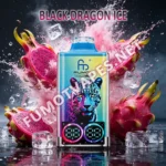 Fumot Leopard 40K Disposable Vape in Black Dragon Ice Flavor