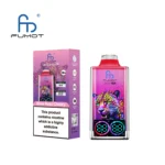 Verpackung des Fumot Leopard 40K Einweg-Vape in der Geschmacksrichtung Blue Razz Cherry