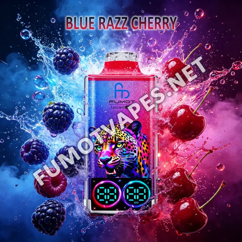 Fumot Leopard 40K Einweg-Vape in der Geschmacksrichtung Blue Razz Cherry