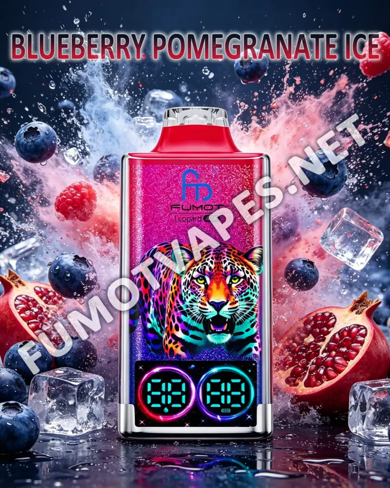 Fumot Leopard 40K Einweg-Vape in der Geschmacksrichtung Blueberry Pomegranate Ice
