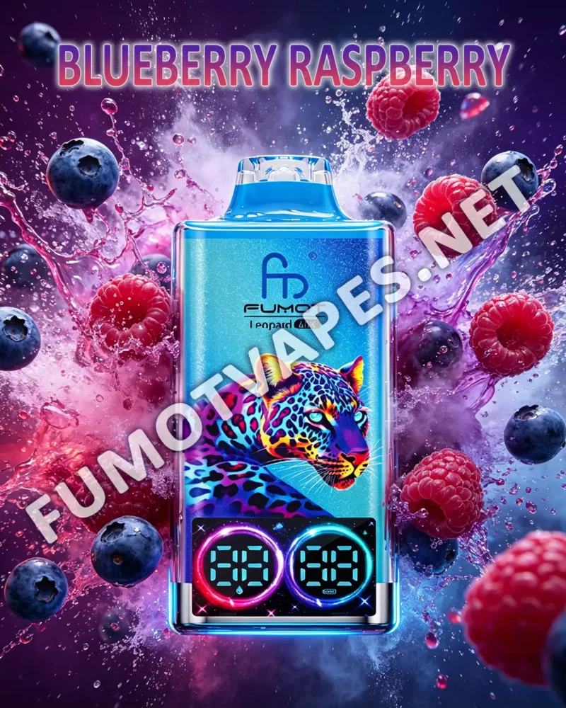 Fumot Leopard 40K Einweg-Vape in der Geschmacksrichtung Blueberry Raspberry