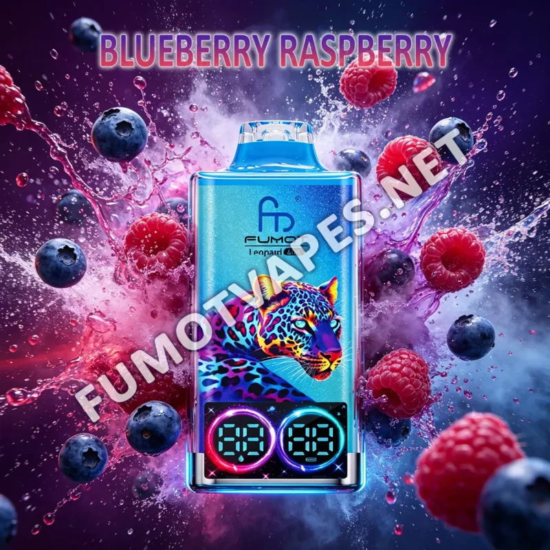 Fumot Leopard 40K Einweg-Vape in der Geschmacksrichtung Blueberry Raspberry