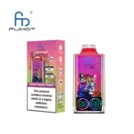 Verpackung des Fumot Leopard 40K Einweg-Vape in der Geschmacksrichtung Green Apple Peach