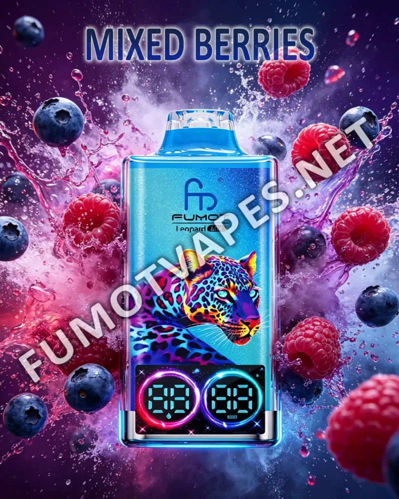 Fumot Leopard 40K Einweg-Vape in der Geschmacksrichtung Mixed Berries