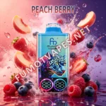 Fumot Leopard 40K Disposable Vape in Peach Berry Flavor