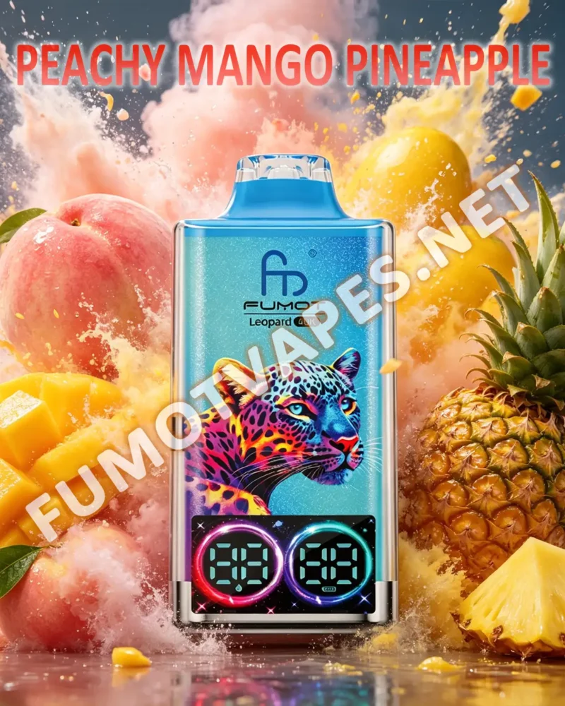 Fumot Leopard 40K Einweg-Vape in der Geschmacksrichtung Peachy Mango Pineapple