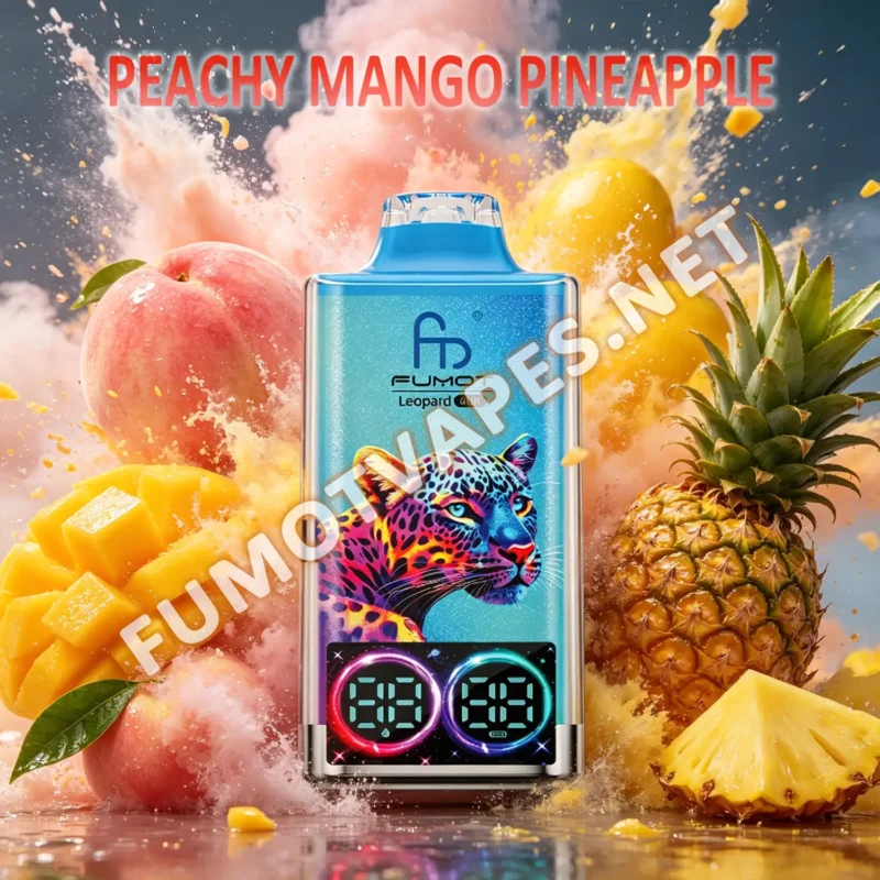 Fumot Leopard 40K Einweg-Vape in der Geschmacksrichtung Peachy Mango Pineapple