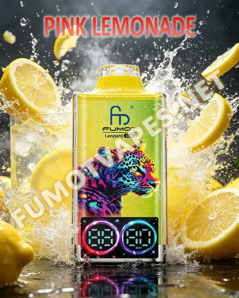 Fumot Leopard 40K Einweg-Vape in der Geschmacksrichtung Pink Lemonade
