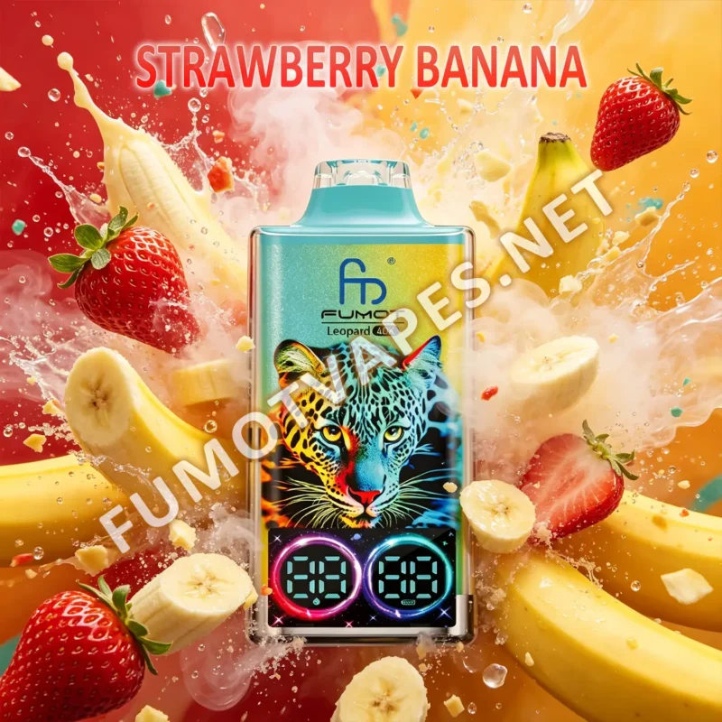 Fumot Leopard 40K Disposable Vape in Strawberry Banana Flavor