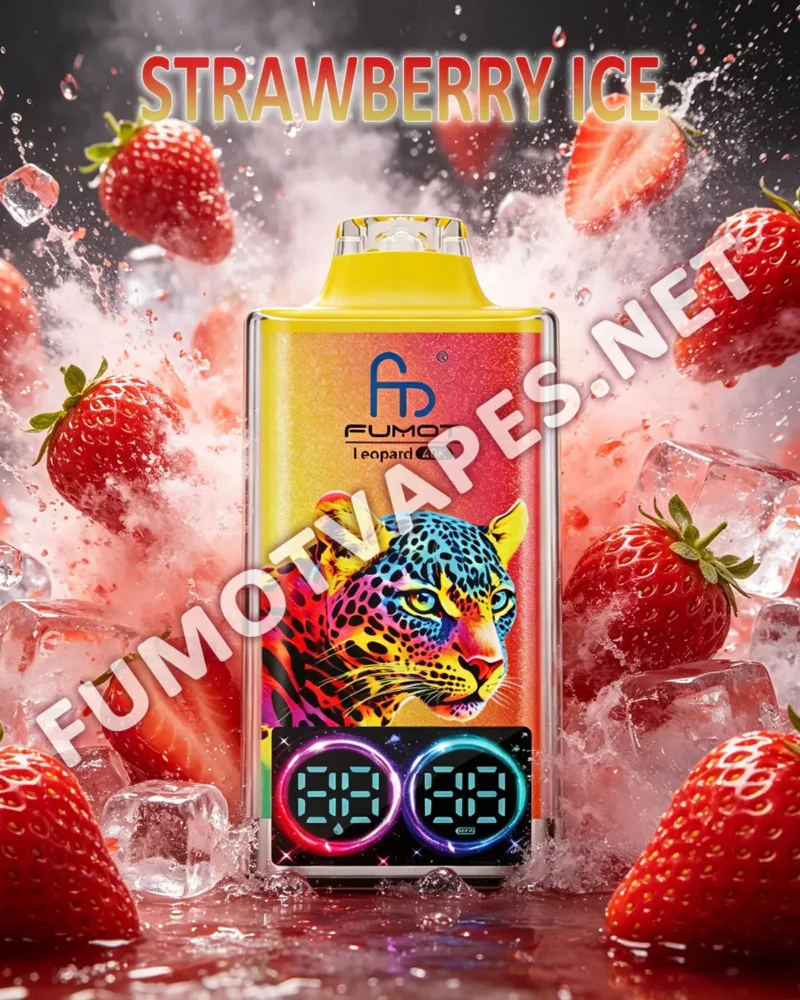 Fumot Leopard 40K Einweg-Vape in der Geschmacksrichtung Strawberry Ice