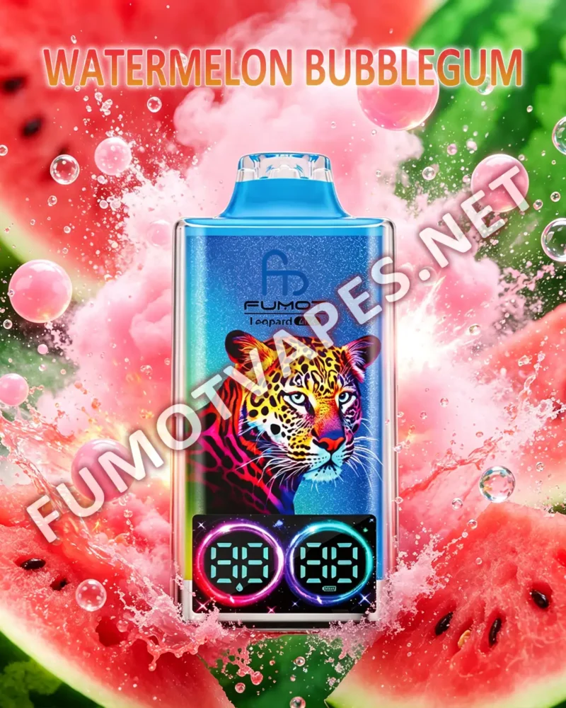 Fumot Leopard 40K Einweg-Vape in der Geschmacksrichtung Watermelon Bubblegum