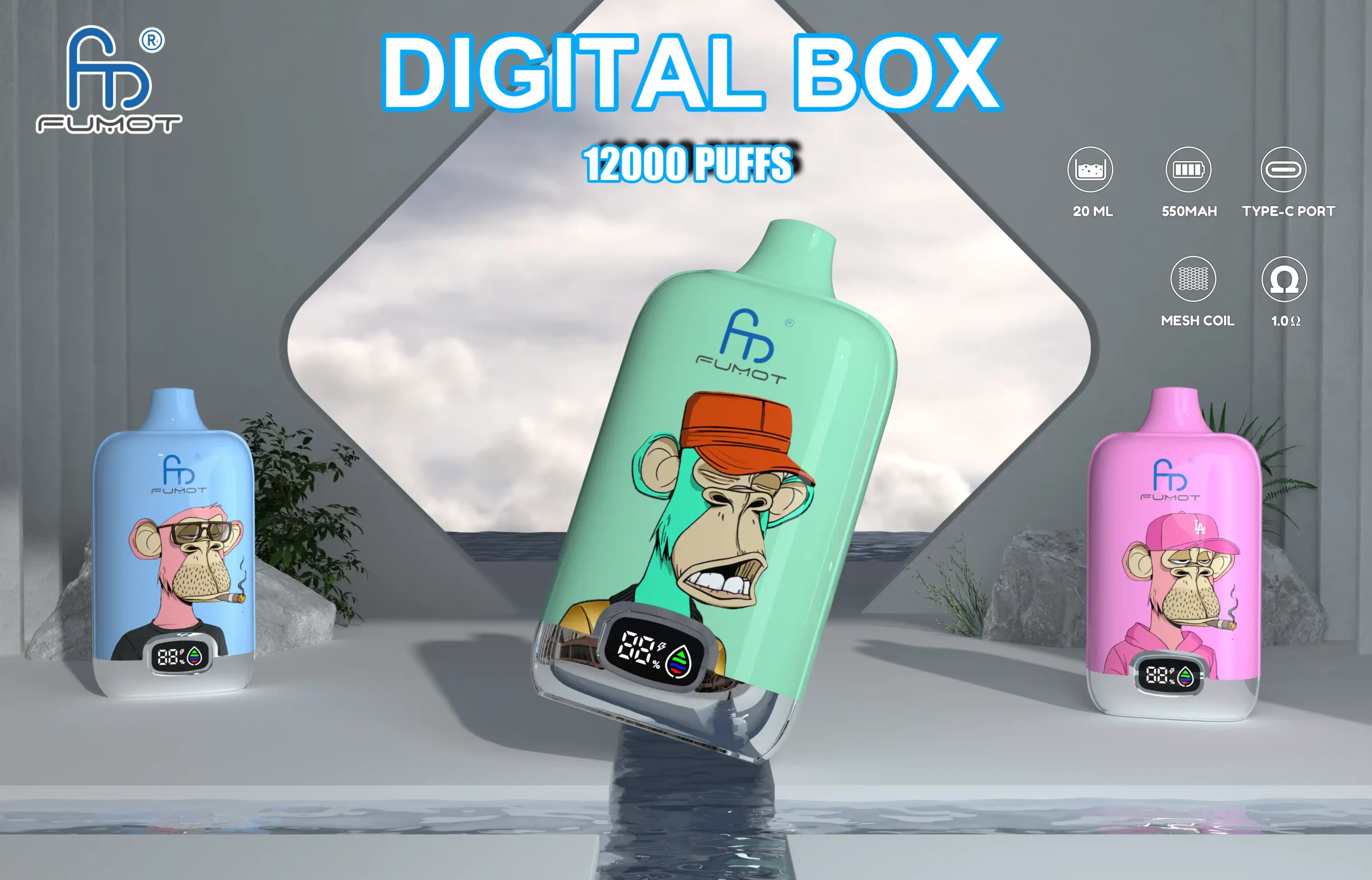 Fumot Digital Box 12000: Überblick über Produktdesign und technische Daten