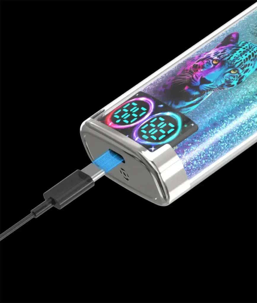 USB-C-Ladeanschluss an der Unterseite des Fumot Leopard 40K